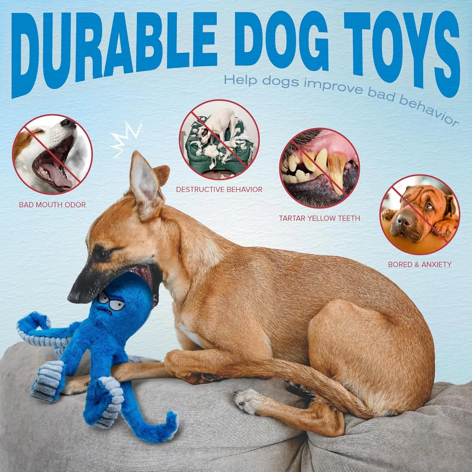 Plush Tug of War Dog Toy