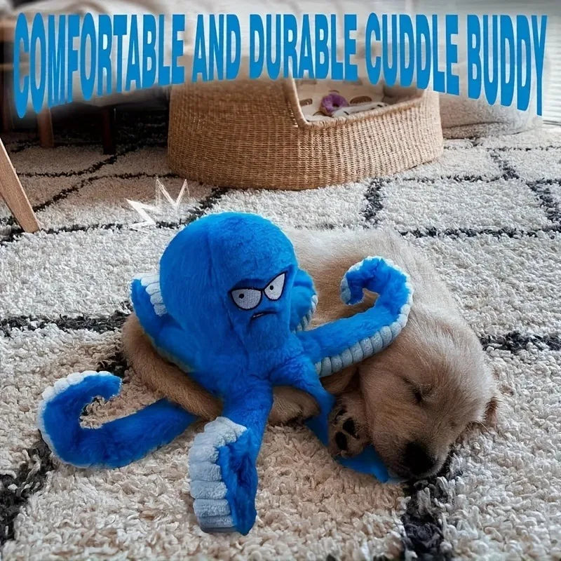 1pcs Octopus Pet Toy Interactive Chew Toy for Dogs Puppy Toy with Soft Plush Material  for Puppies Doggy Toy